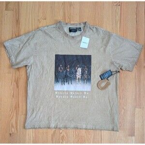 Compton Cowboys T-Shirt Mens XL Forever 21 Tan Tee Shirt NWT